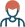 Logo of a red hair person