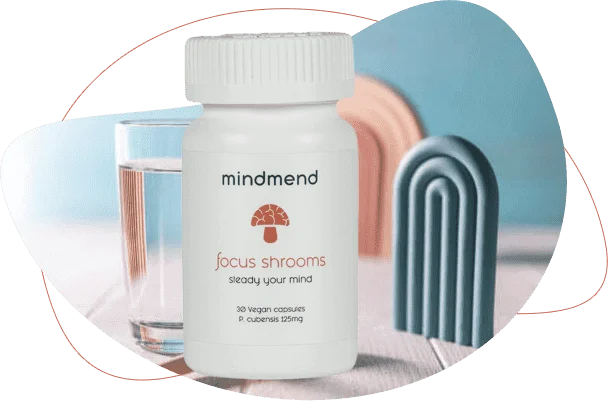 Mind Mend focus shrooms in a bottle